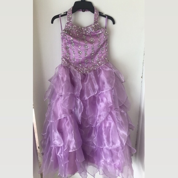 Purple customized dress